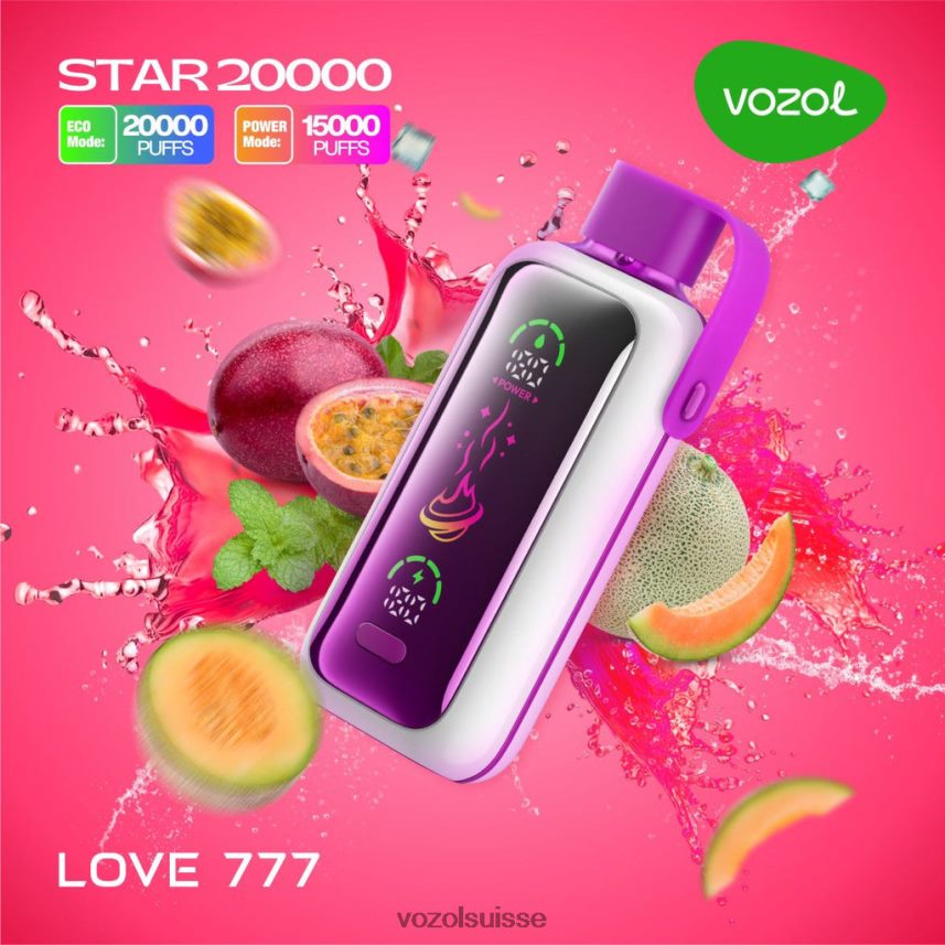 VOZOL STAR 20000 L2028H12 amour 777 Vozol Vape Avis