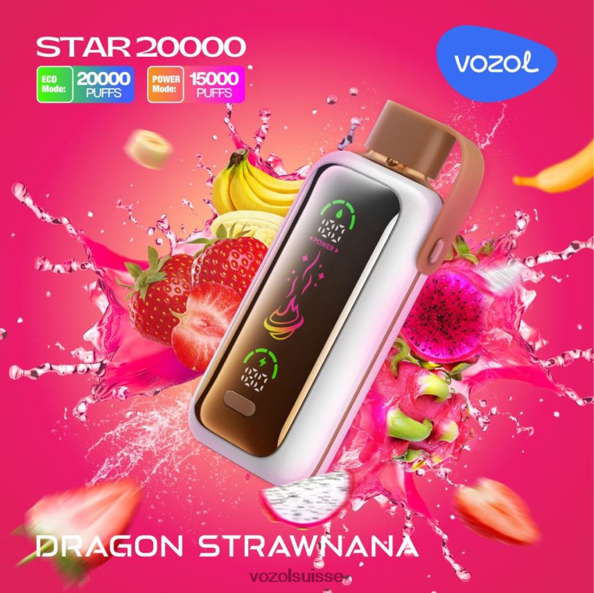 VOZOL STAR 20000 L2028H8 Dragon Strawnana Vozol Vape Sale